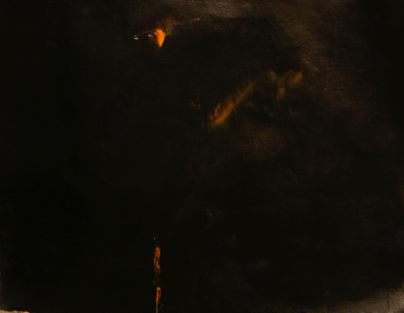 Moon on the Lake on Stormy Night 2